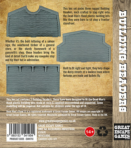 Setting the Scene - Dead Man's Hand Building Headers