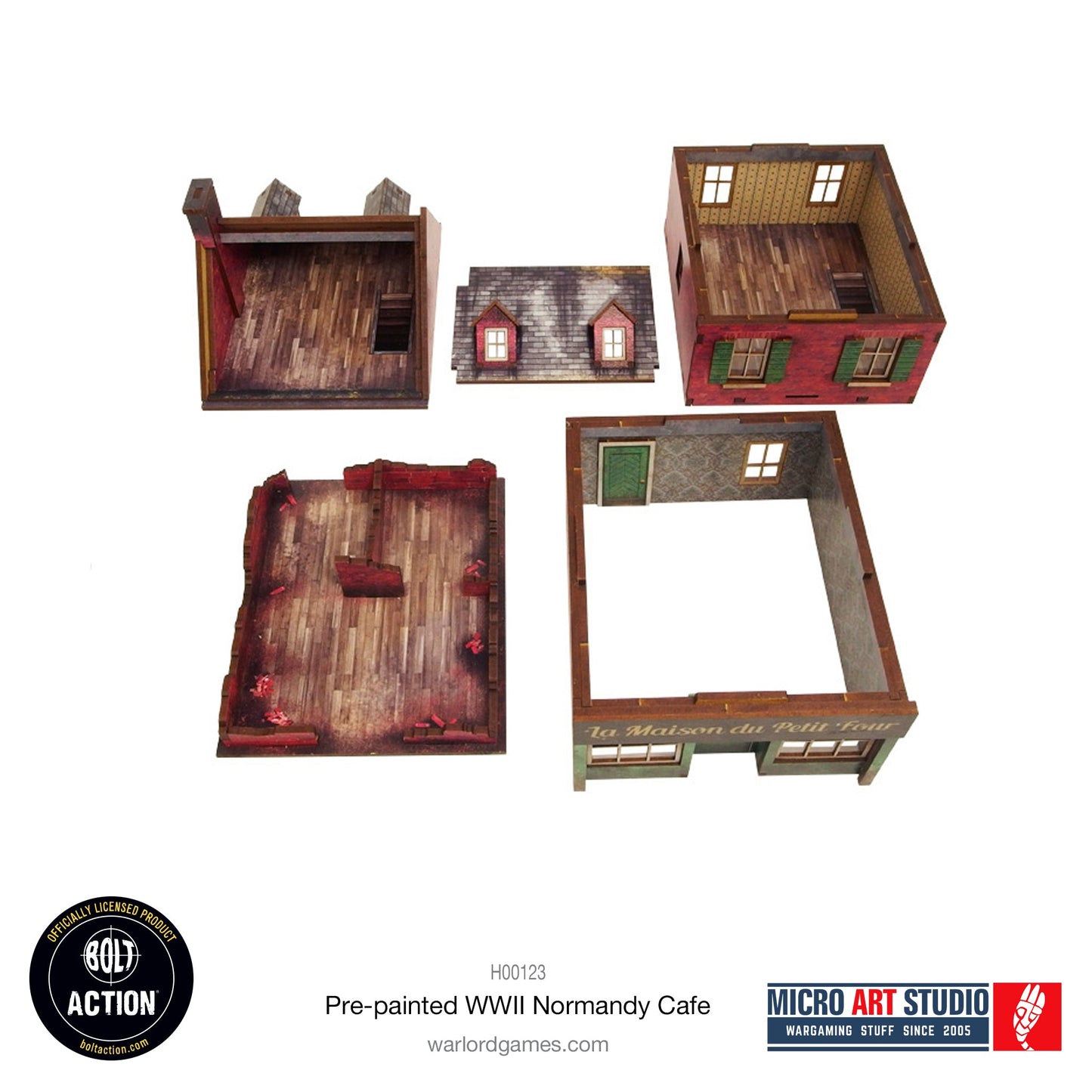 Achtung Panzer!: Pre-painted WW2 Normandy Cafe
