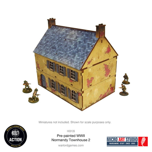 Achtung Panzer!: Pre-painted WW2 Normandy Townhouse 2
