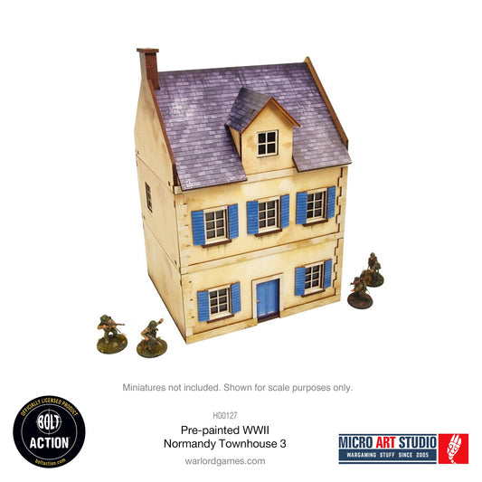 Achtung Panzer!: Pre-painted WW2 Normandy Townhouse 3