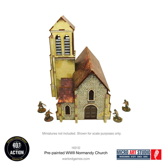 Achtung Panzer!: Pre-painted WW2 Normandy Church