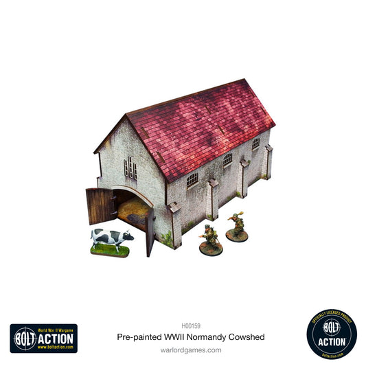 Achtung Panzer!: Pre-painted WWII Normandy Cowshed