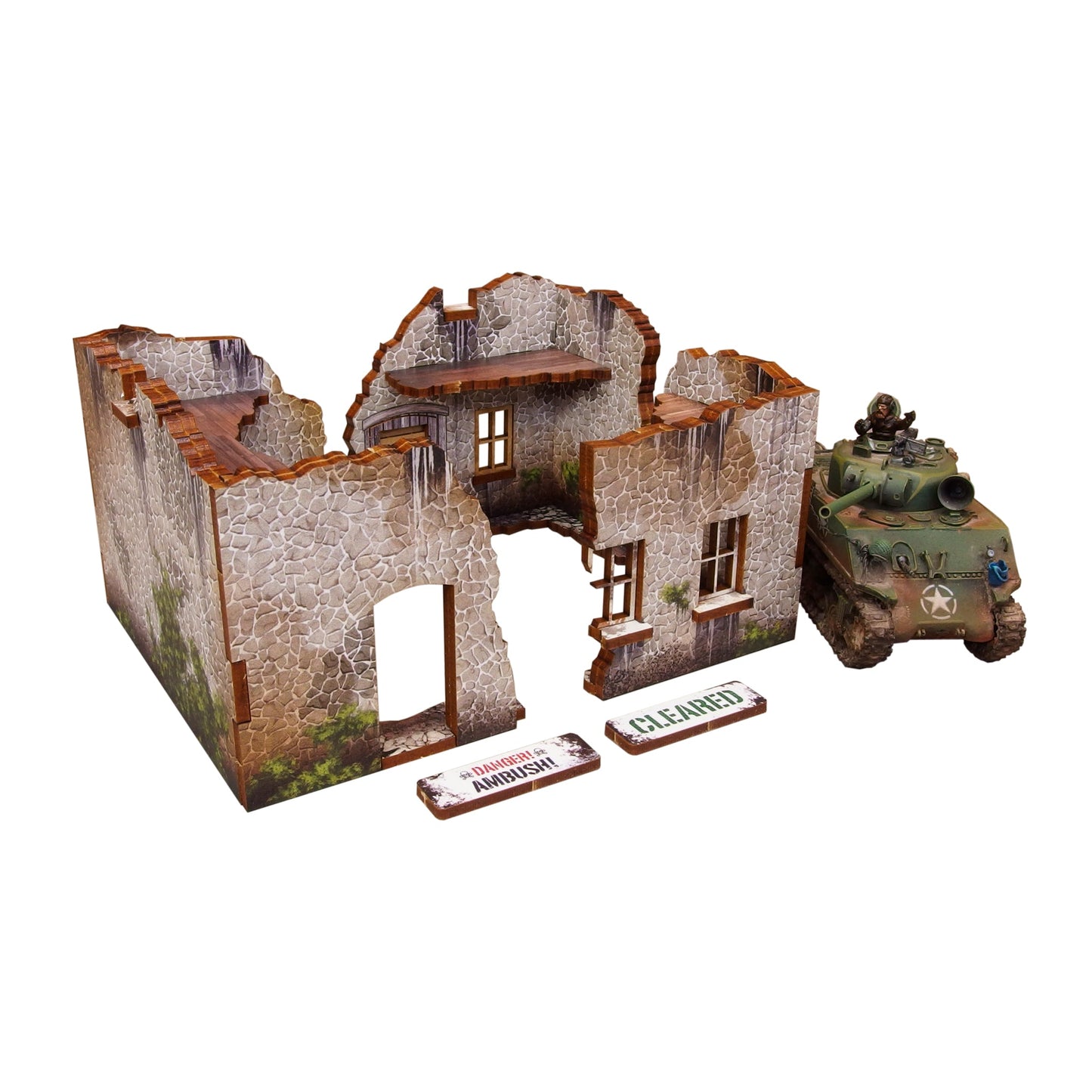 Achtung Panzer!: Pre-Painted WW2 Ruin 3