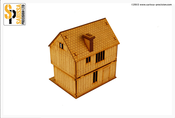 Pike & Shotte: English Timber Framed Townhouse - 2 Storey - Wide
