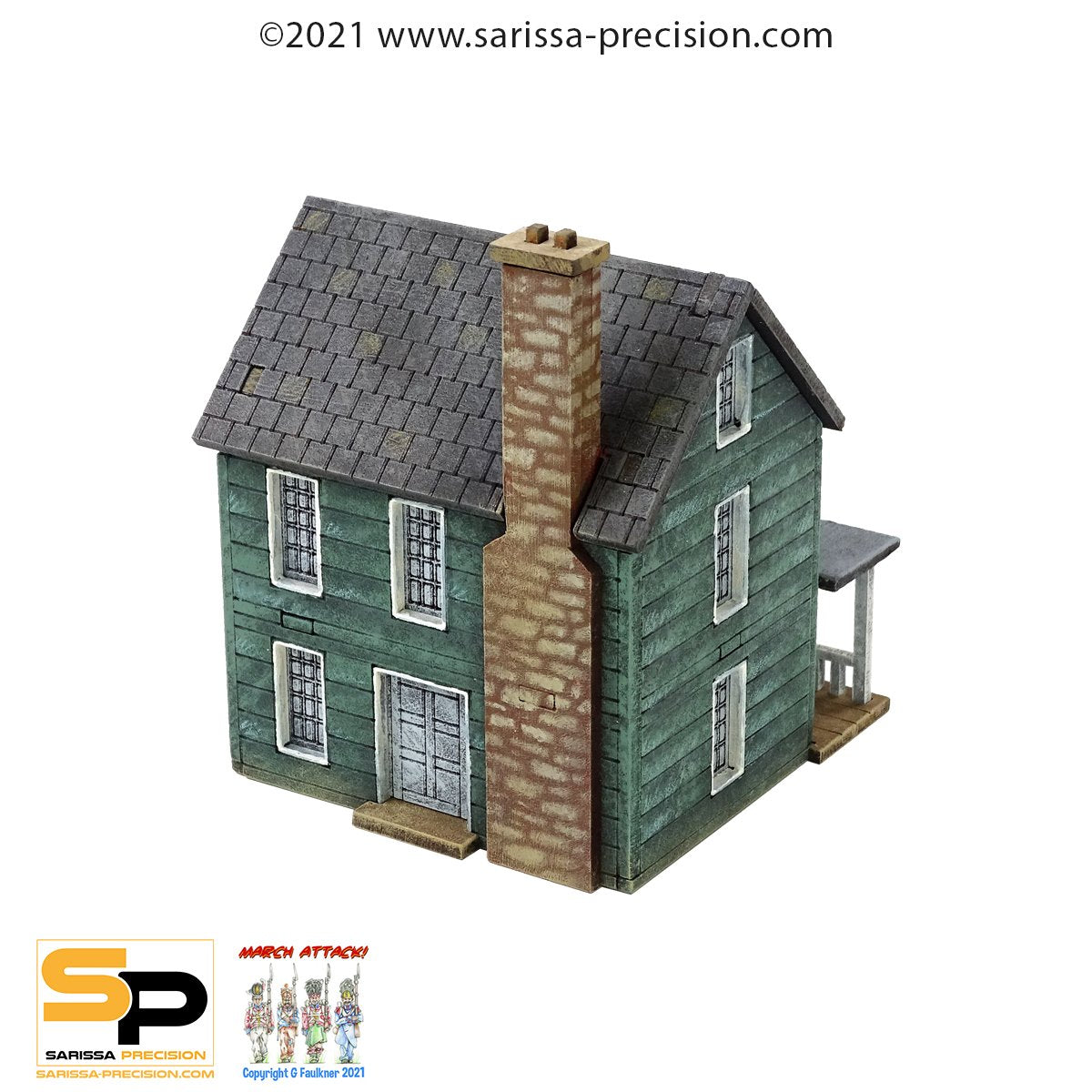 Epic Battles: American Civil War - North American Planked House with Porch