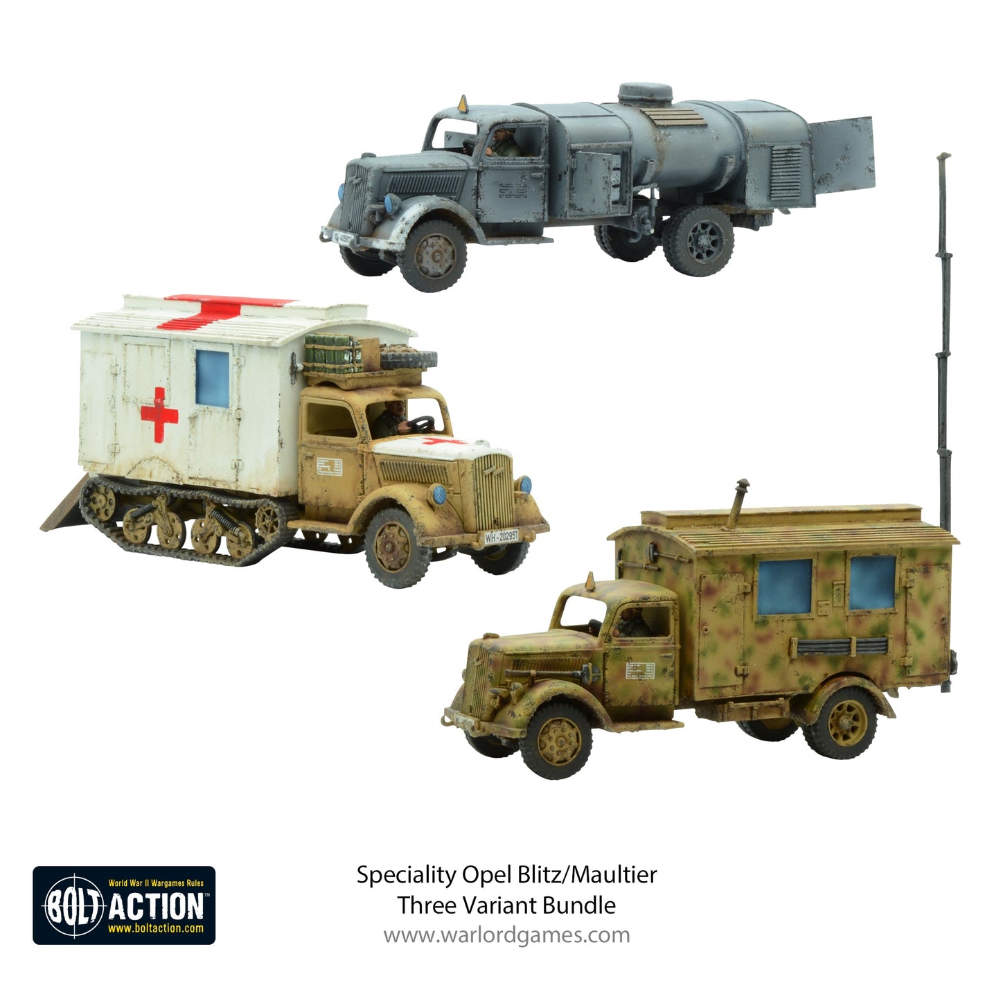 Bolt Action: German - Speciality Opel Blitz/Maultier Bundle