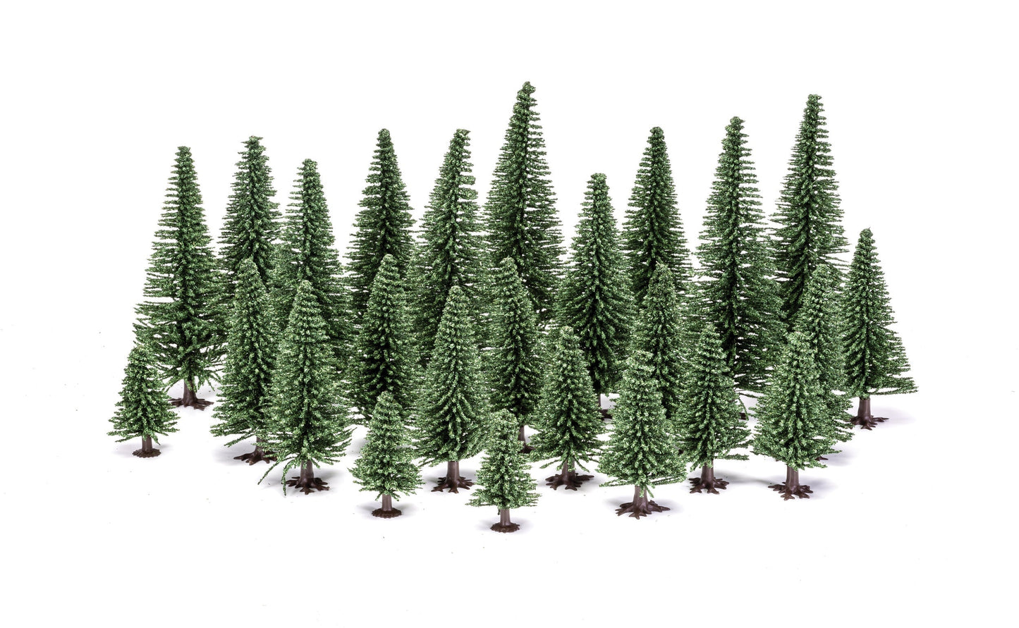 Achtung Panzer!: Fir Trees (5cm - 14cm) x 20 assorted trees