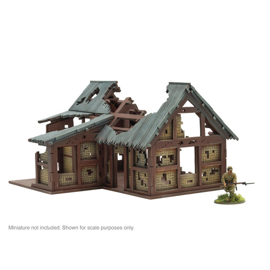 Bolt Action: Pacific Theatre L shaped building ruins
