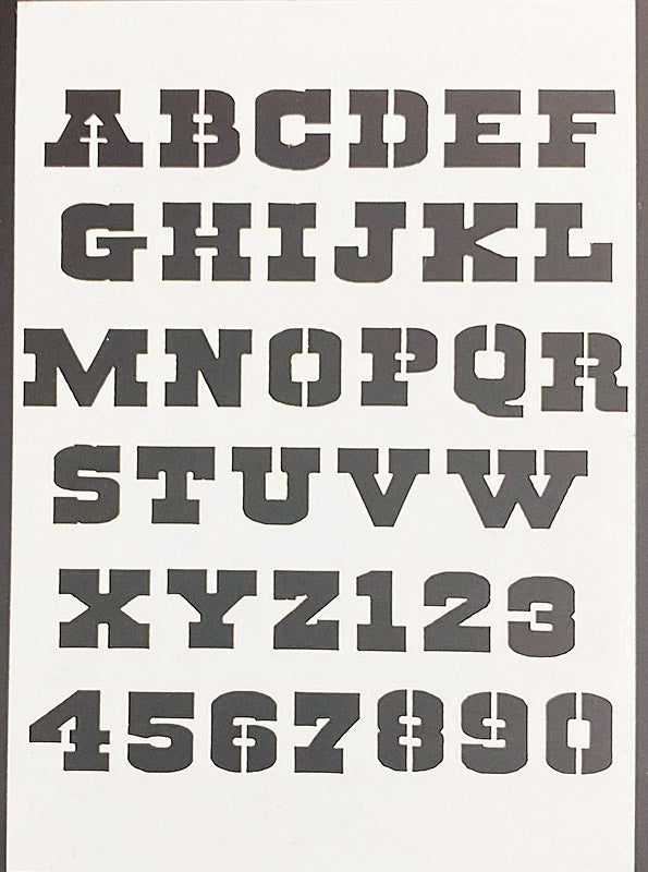 Dead Man's Hand - Stencil Set for Building Signs