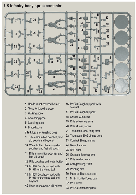 Bolt Action: USA - US Infantry Sprue