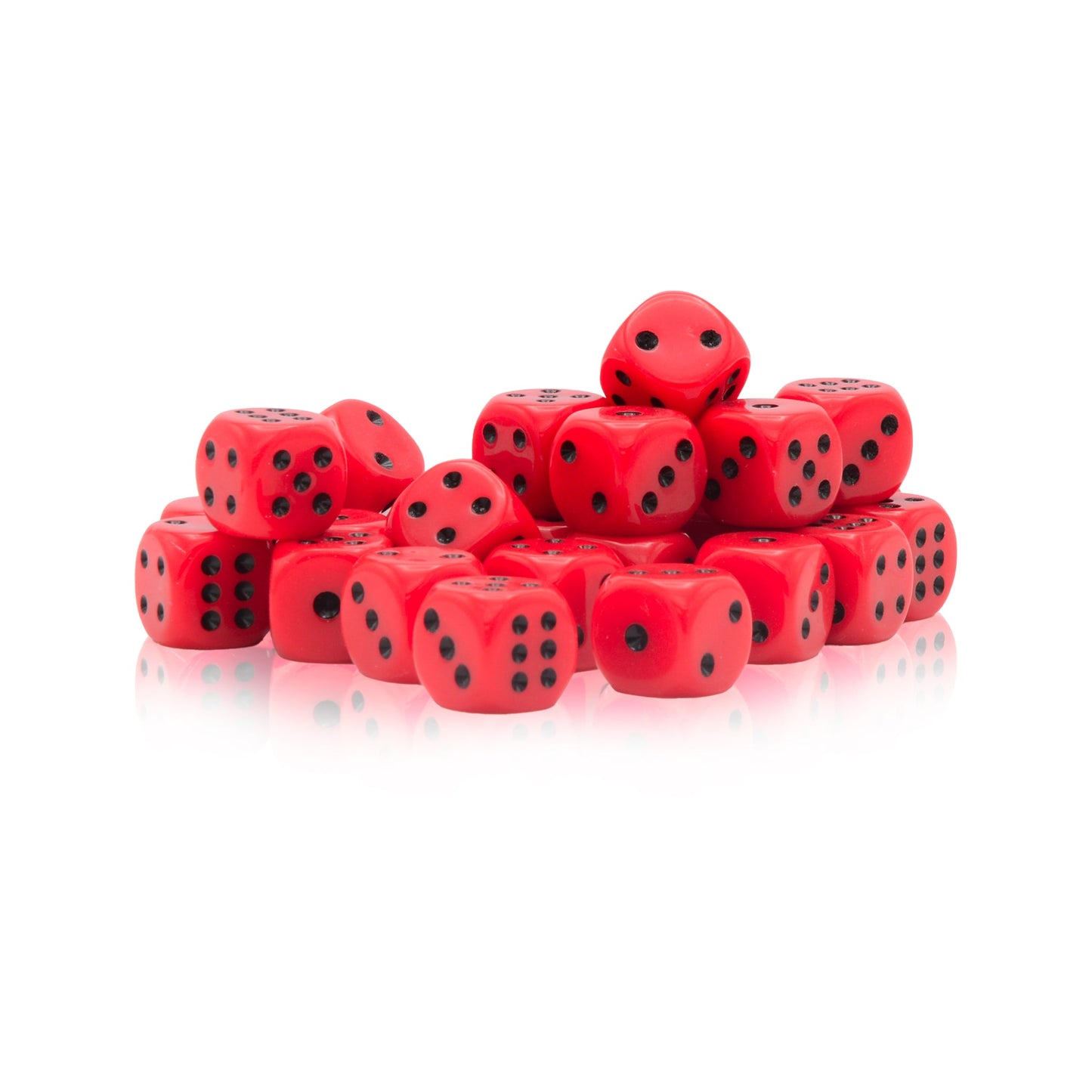 Black Seas: Spot Dice 10mm - Red with Black Spots (30)