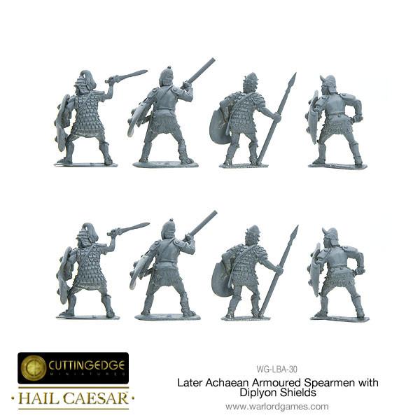 Hail Caesar: Early/Middle Bronze Age - Later Achaean Armoured Spearmen with Diplyon Shield