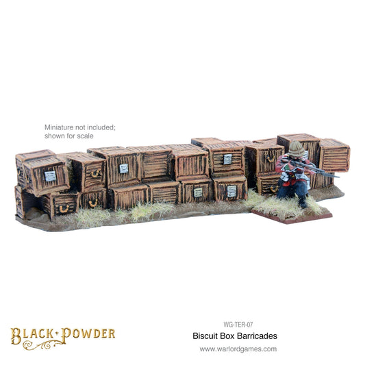 Black Powder: Anglo-Zulu War Biscuit Box barricade set