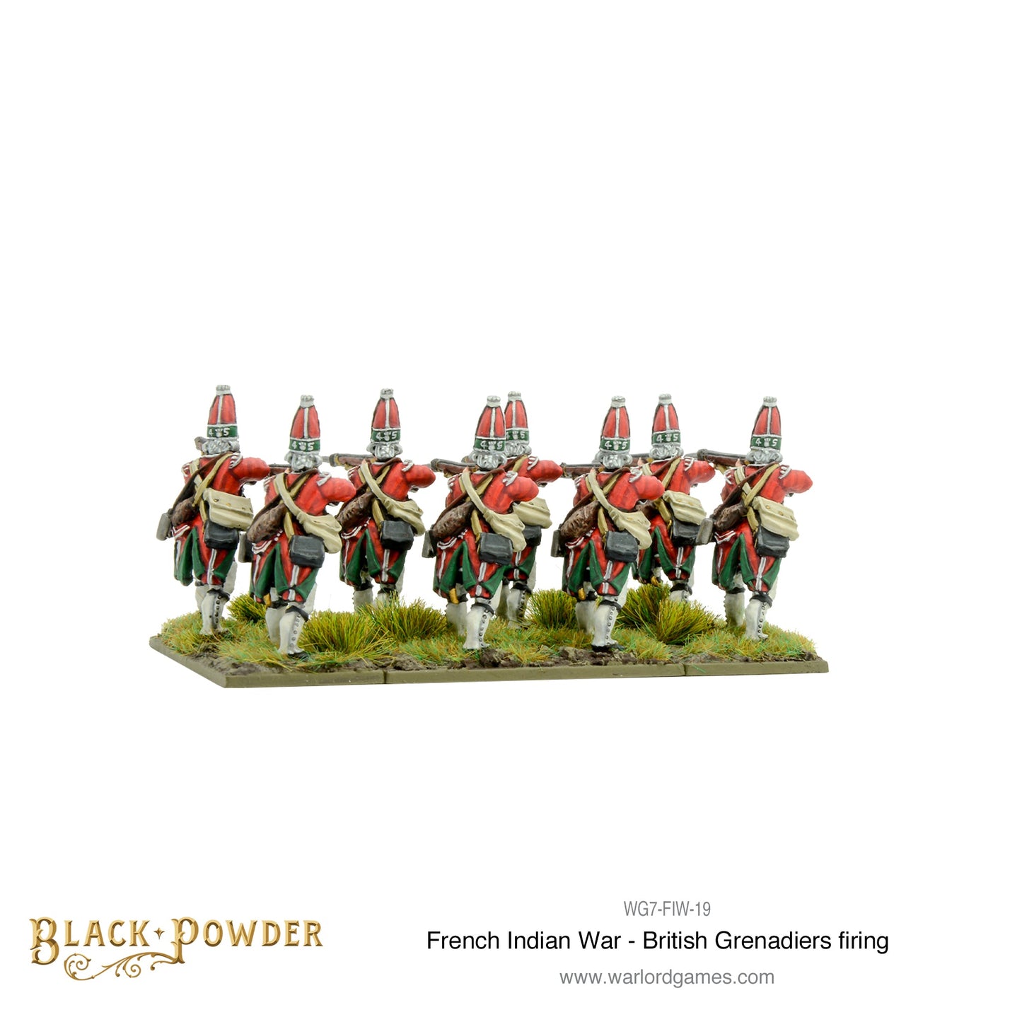 Black Powder: FIW British Grenadiers firing