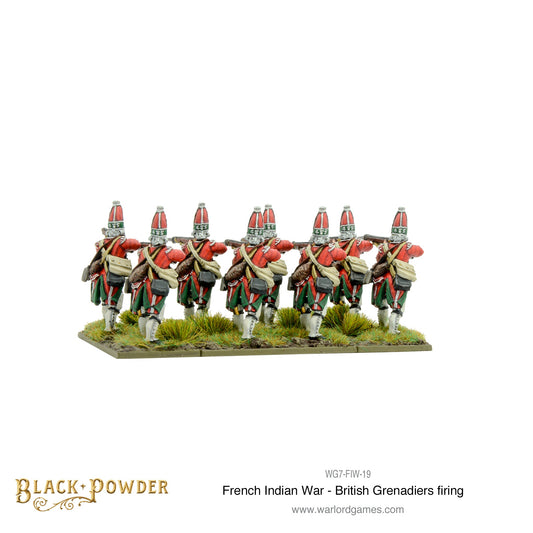 Black Powder: FIW British Grenadiers firing