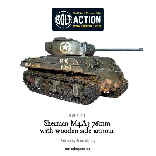 Achtung Panzer!: US Tanks - Sherman M4A3 (76mm) with wooden armour