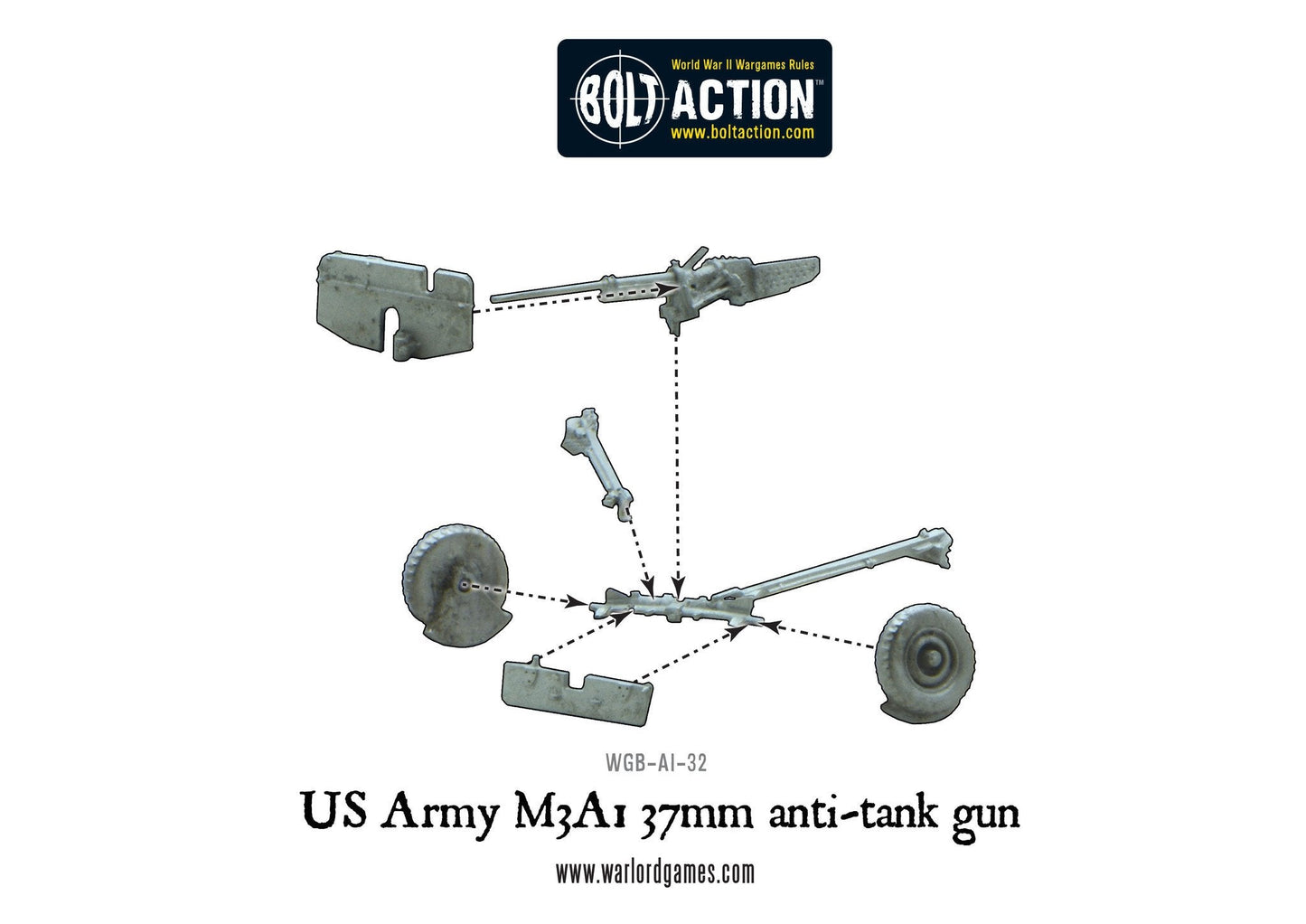 Bolt Action: USA - US Army M3A1 37mm anti-tank gun