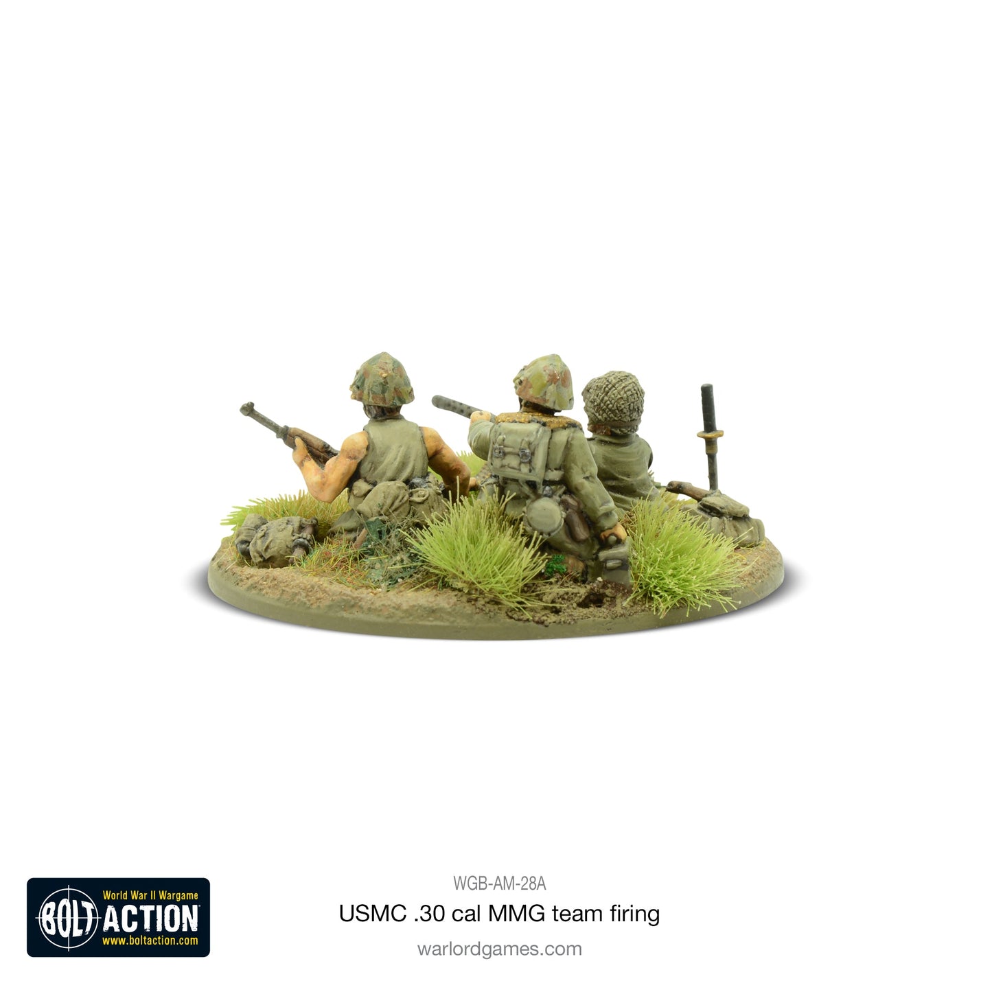 Bolt Action: USA - USMC 30 Cal MMG team firing