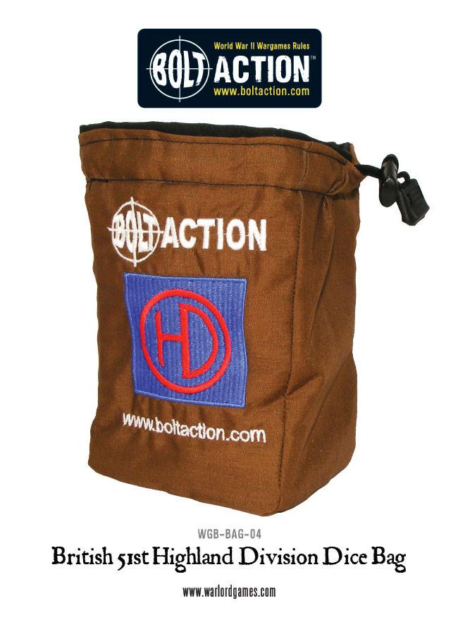 Bolt Action: British - British 51st Highlander Division Dice Bag