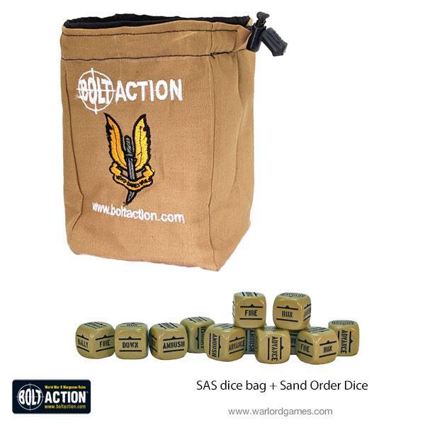 Bolt Action: SAS Dice Bag & Dice