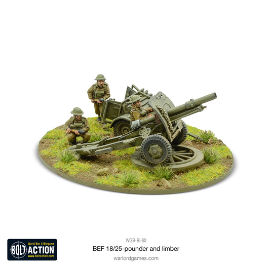 Bolt Action: 18/25pdr Gun and Limber (BEF)