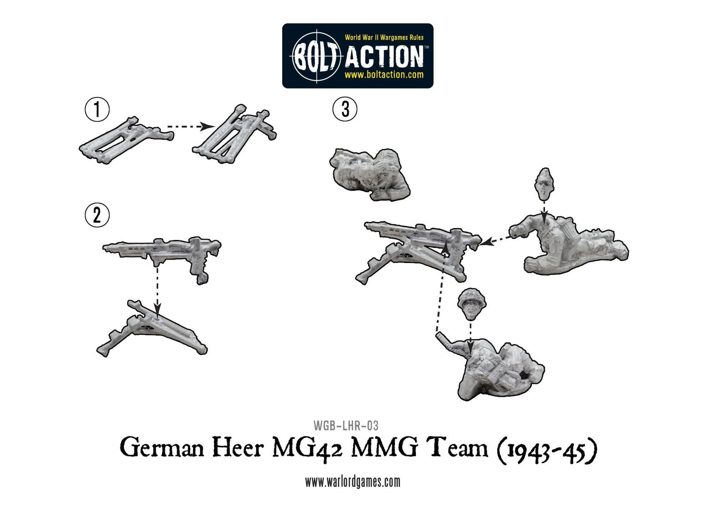 Bolt Action: German - German Heer MG42 MMG Team (1943-45)