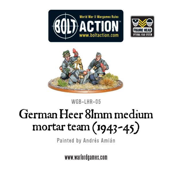 Bolt Action: German - German Heer 81mm medium mortar team (1943-45)
