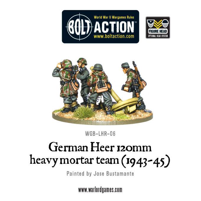 Bolt Action: German - German Heer 120mm heavy mortar team (1943-45)