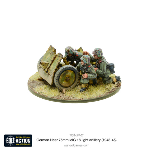 Bolt Action: German - German Heer 75mm leIG 18 light artillery (1943-45)
