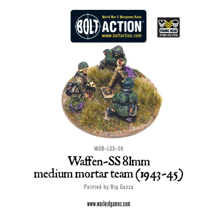 Bolt Action: German - Waffen-SS 81mm medium mortar team (1943-45)