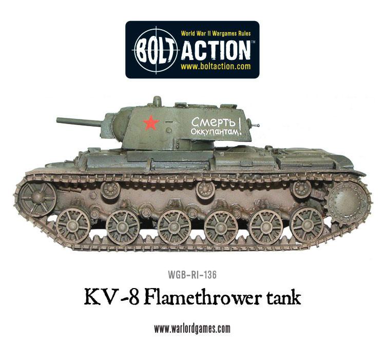 Achtung Panzer!: Soviet Tanks - KV-8 flamethrower tank