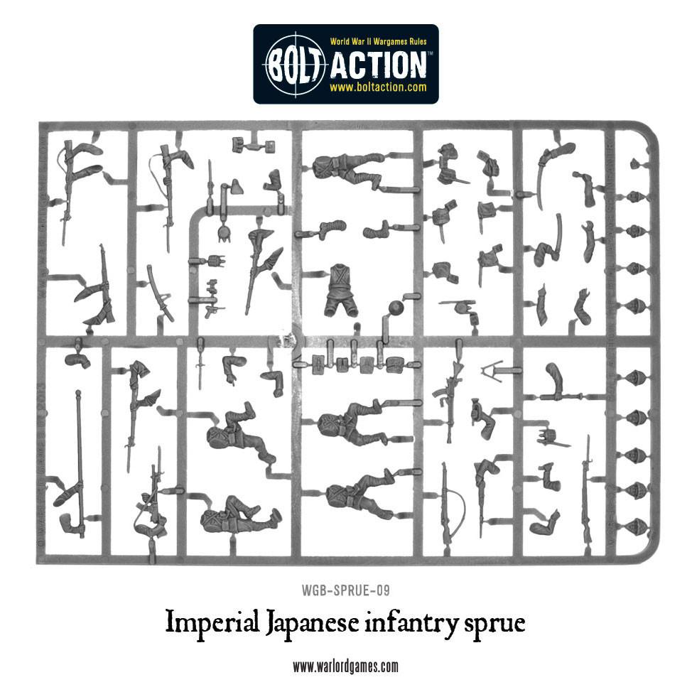 Bolt Action: Japan - Japanese Infantry Sprue