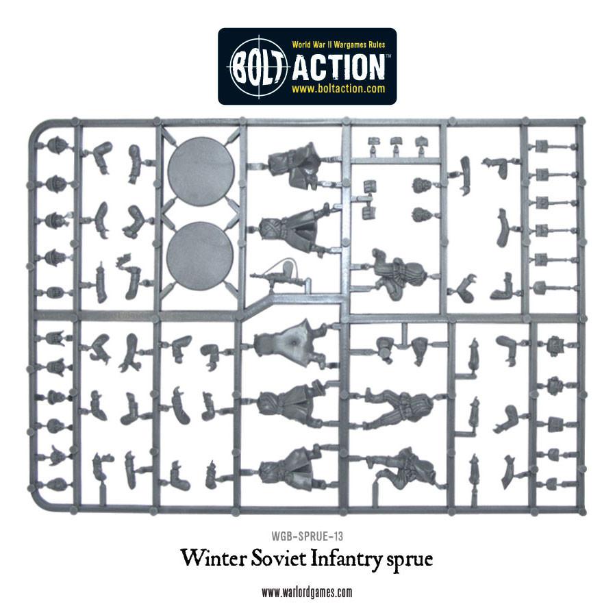 Bolt Action: Winter Soviet infantry sprue