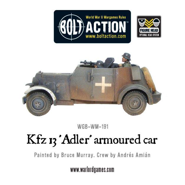 Bolt Action: German - Kfz 13 'Adler' German armoured car