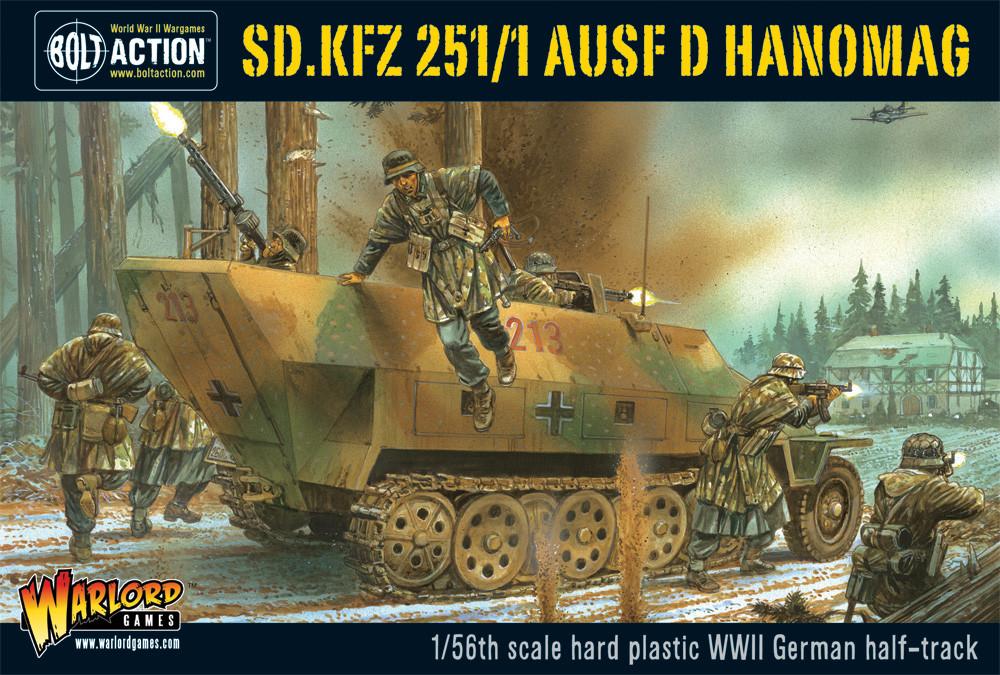 Bolt Action: German - Sd.Kfz 251/1 ausf D halftrack plastic box set