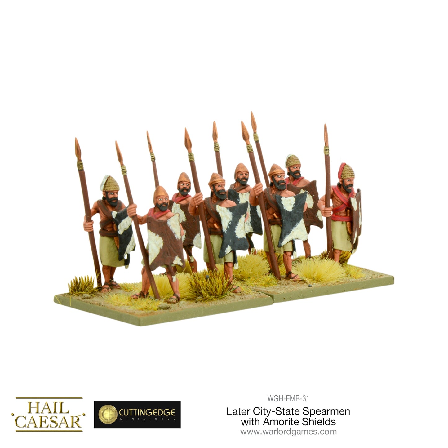 Hail Caesar: Early/Middle Bronze Age - Later City-State spearmen with Amorite shields