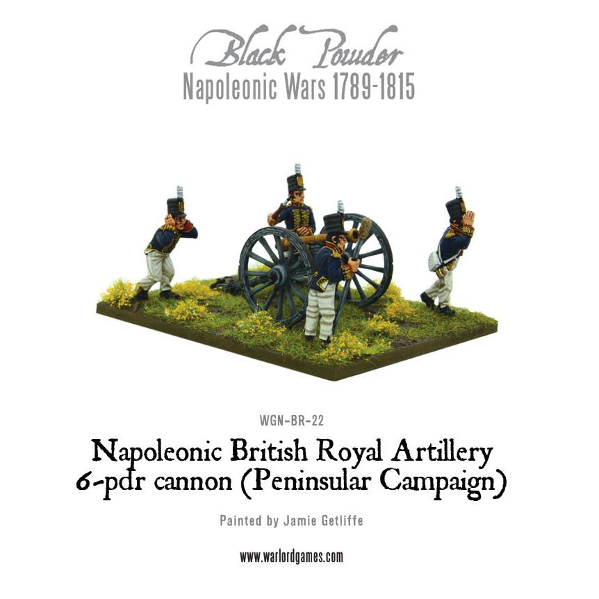 Black Powder: British - Napoleonic British Royal Artillery 6-pdr cannon (Peninsular Campaign)