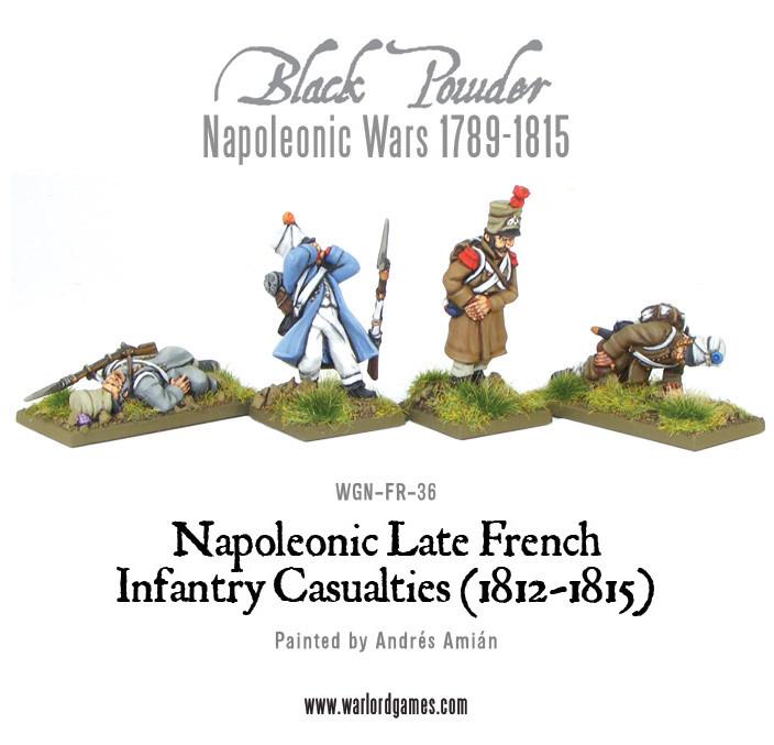 Black Powder: French - Napoleonic Late French Infantry Casualties (1812-1815)