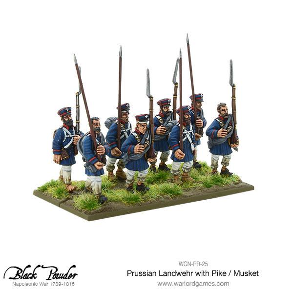 Black Powder: Prussians - Napoleonic Wars: Prussian Landwehr with Pike / Musket 1789-1815