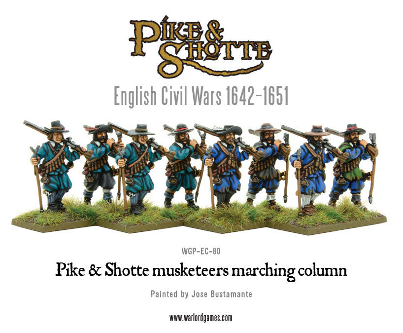 Pike & Shotte: The English Civil Wars & Thirty Years War - Musketeers Marching Column