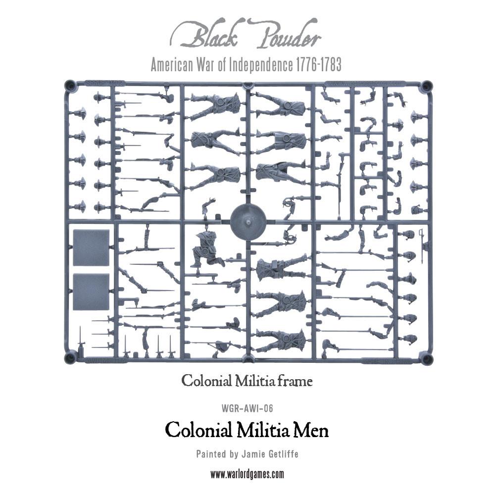 Black Powder: Colonial Militia Men (Plastic Box)