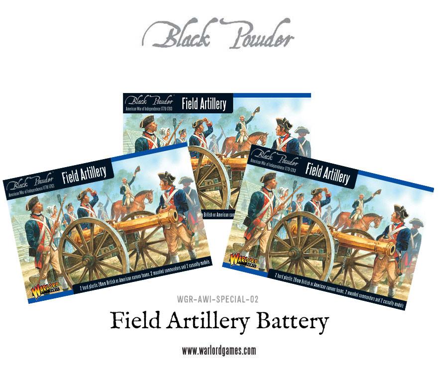 Black Powder: Field Artillery Battery and Army Commanders (Plastic Box x 3)
