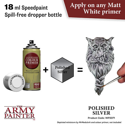 The Army Painter: Speedpaint, Polished Silver