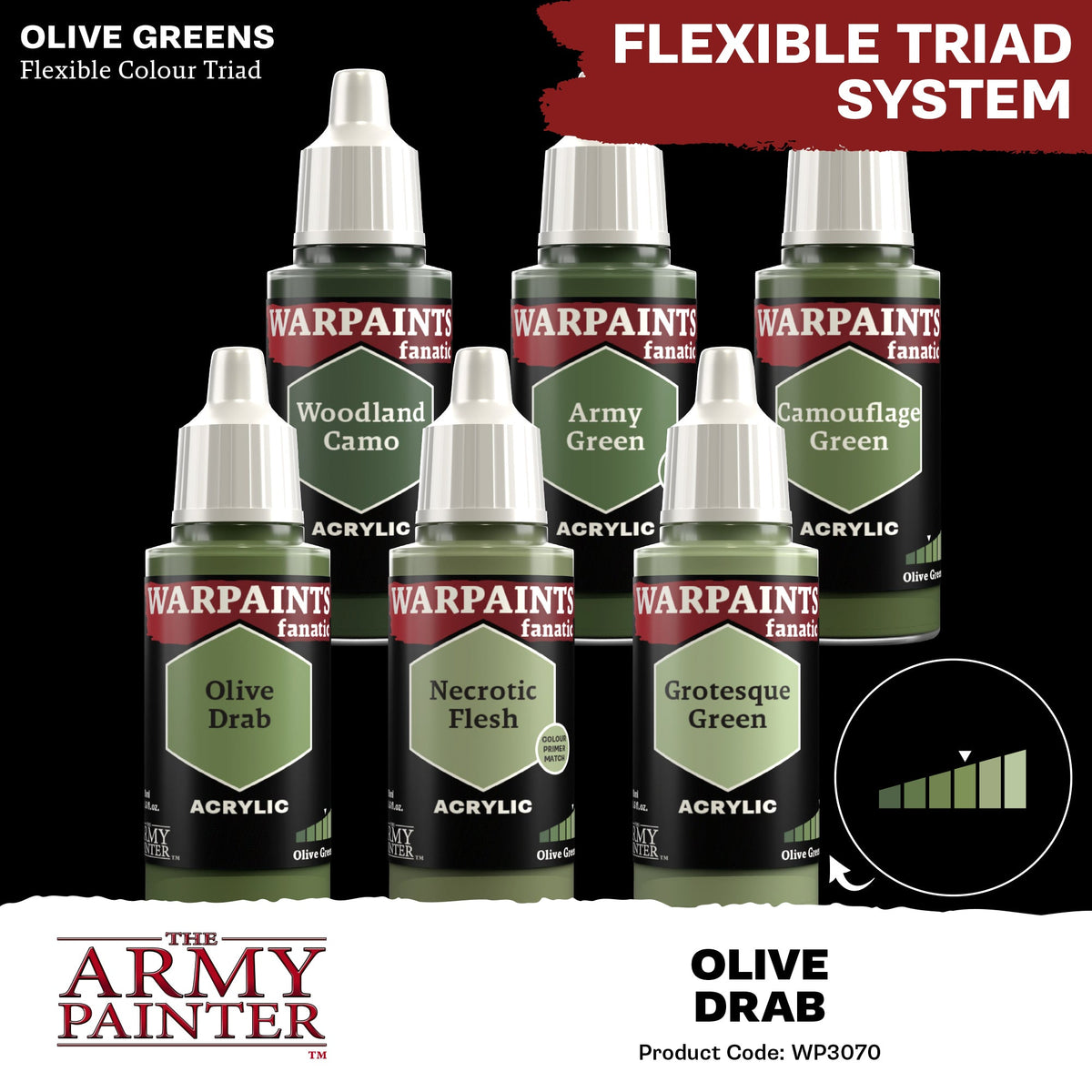 The Army Painter: Warpaints Fanatic: Olive Drab
