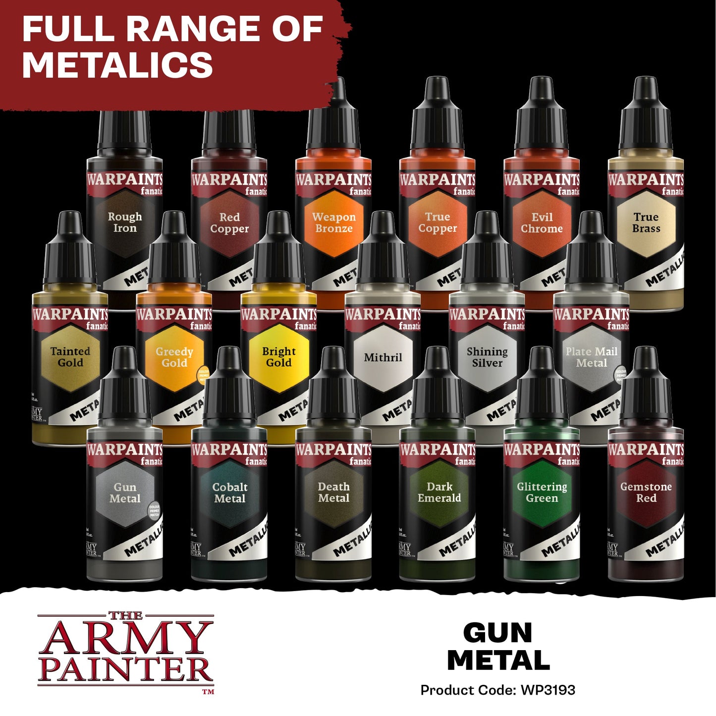 The Army Painter: Warpaints Fanatic Metallic: Gun Metal