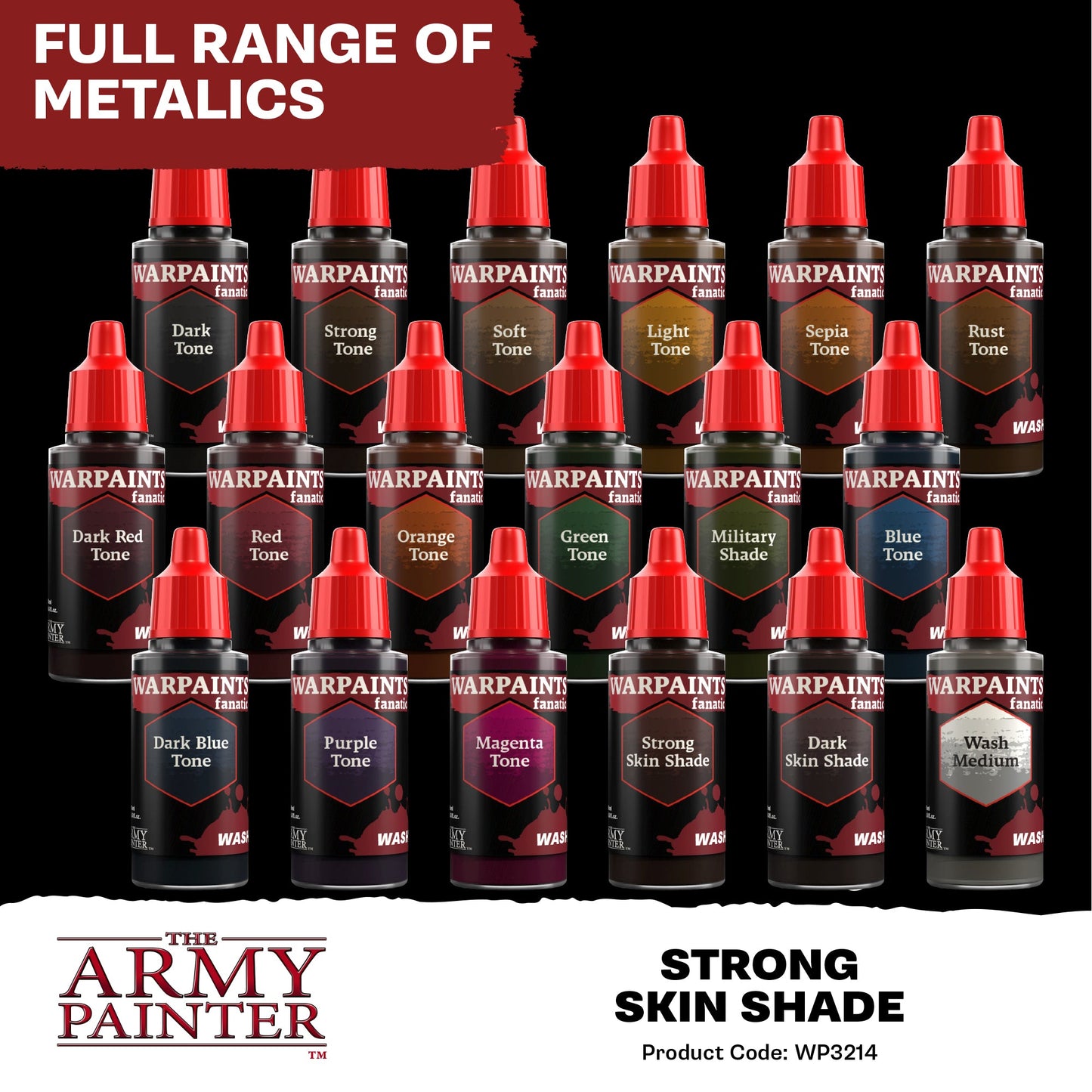 The Army Painter: Warpaints Fanatic Wash: Strong Skin Shade