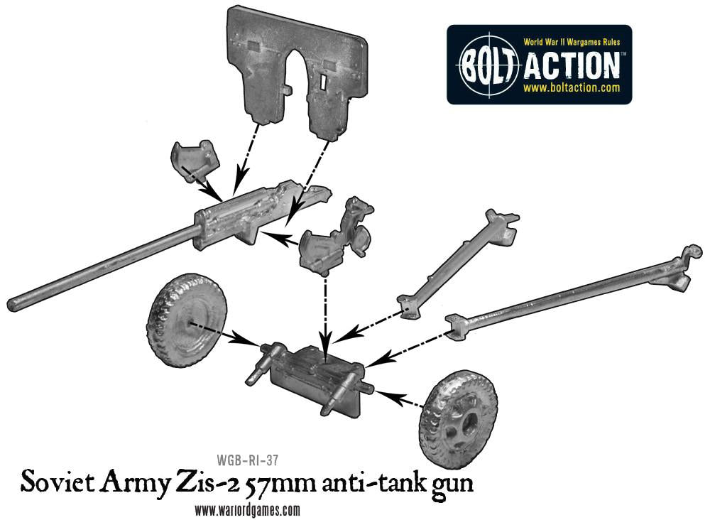 Bolt Action: Soviet Army Zis-2 57mm anti-tank gun
