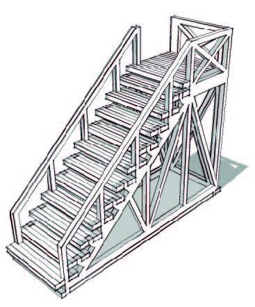 Hail Caesar: Wooden Palisade Stairs