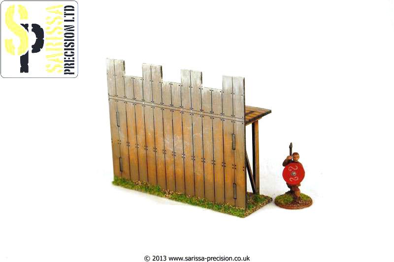 Hail Caesar: Wooden Palisade Wall - Straight