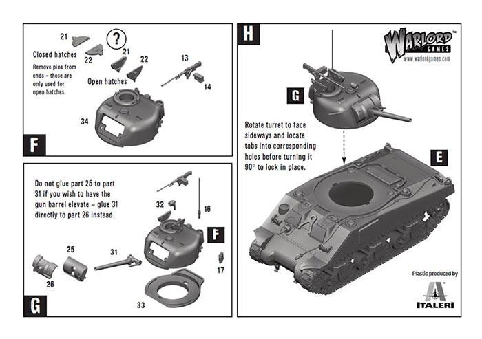 Achtung Panzer!: British Tanks - M4 Sherman medium tank (plastic)